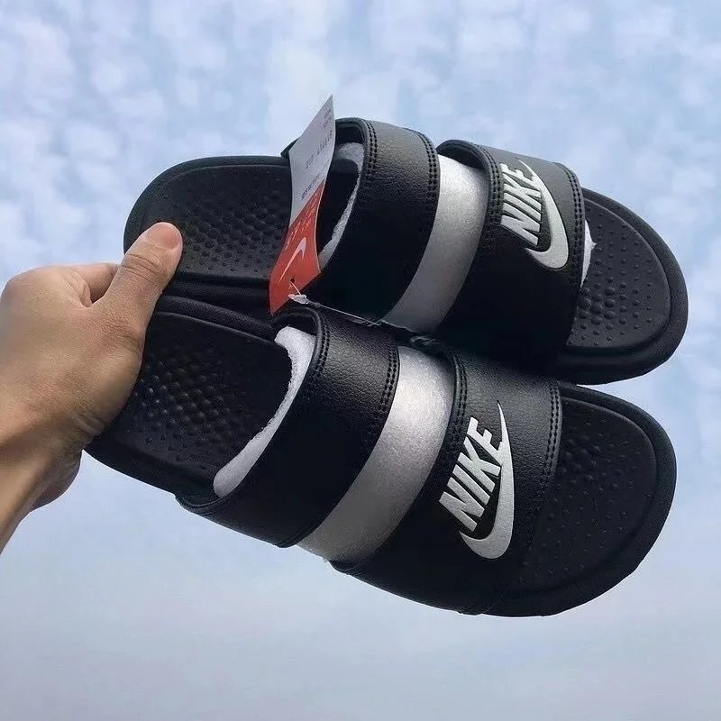 RFIDNO Sandals Monogram Slide — Ninja black sponge does not wear feet