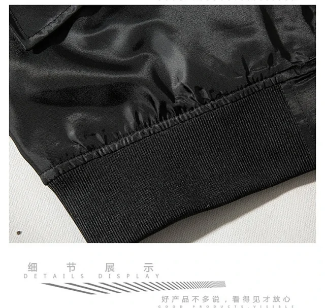 Undefeated Jackets Bomber Jacket with Camo Sleeves and Shark Embroidery product detail image 26