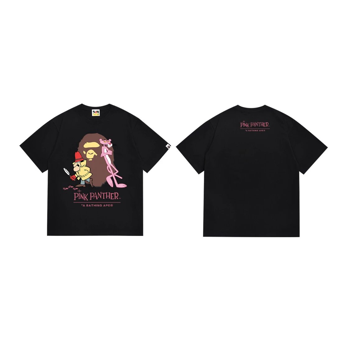 BAPE T-Shirts Short-Sleeve Graphic Print — 181 Black