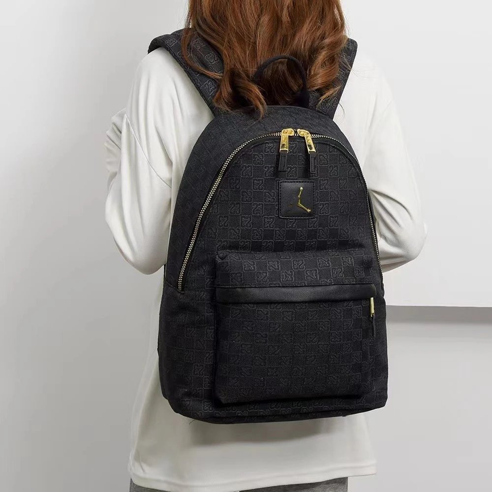 Design Mini Backpack Beige with Brown Accents Casual Backpack - 10