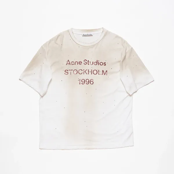 Acne Studios Stockholm 1996 Distressed Print T-Shirt - 1