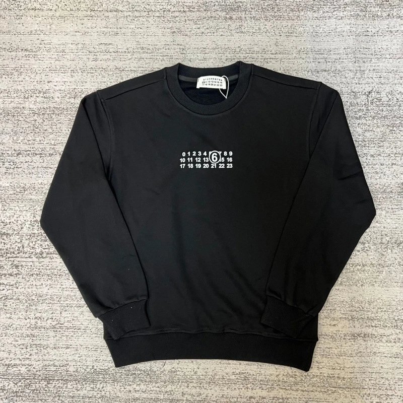 Maison Margiela Hoodies & Sweatshirts MM6 Logo Print Crewneck Sweatshirt — 65