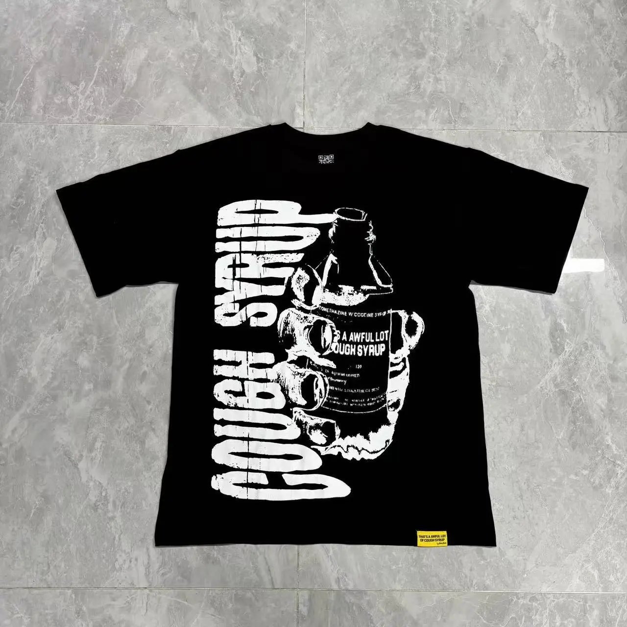 That's a Awful Lot of Cough Syrup T-Shirts Graphic-print short-sleeve T-shirt — 223 black