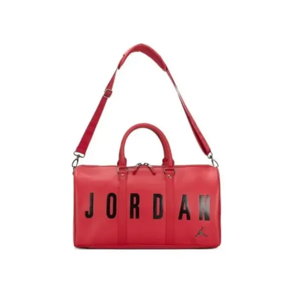 Air Jordan Duffle Bag Black Leather Travel Bag - 2