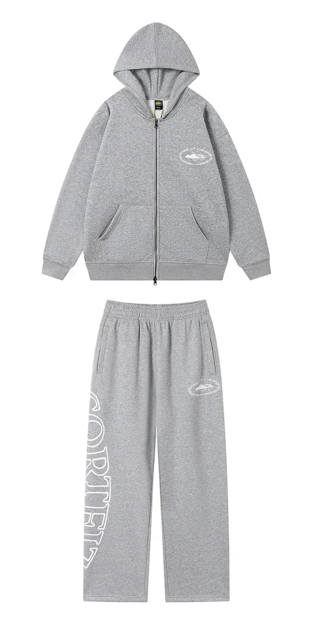 Corteiz Hoodies & Sweatshirts Zip-up hooded sweatshirt with embroidered chest emblem product detail image 19