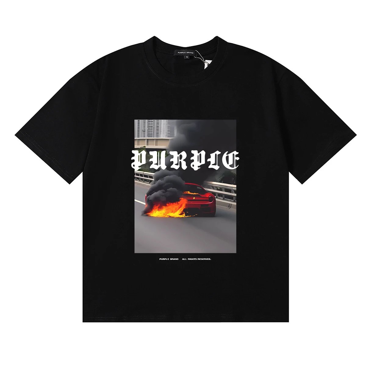 Purple Brand T-Shirts Graphic Print — 3060-1