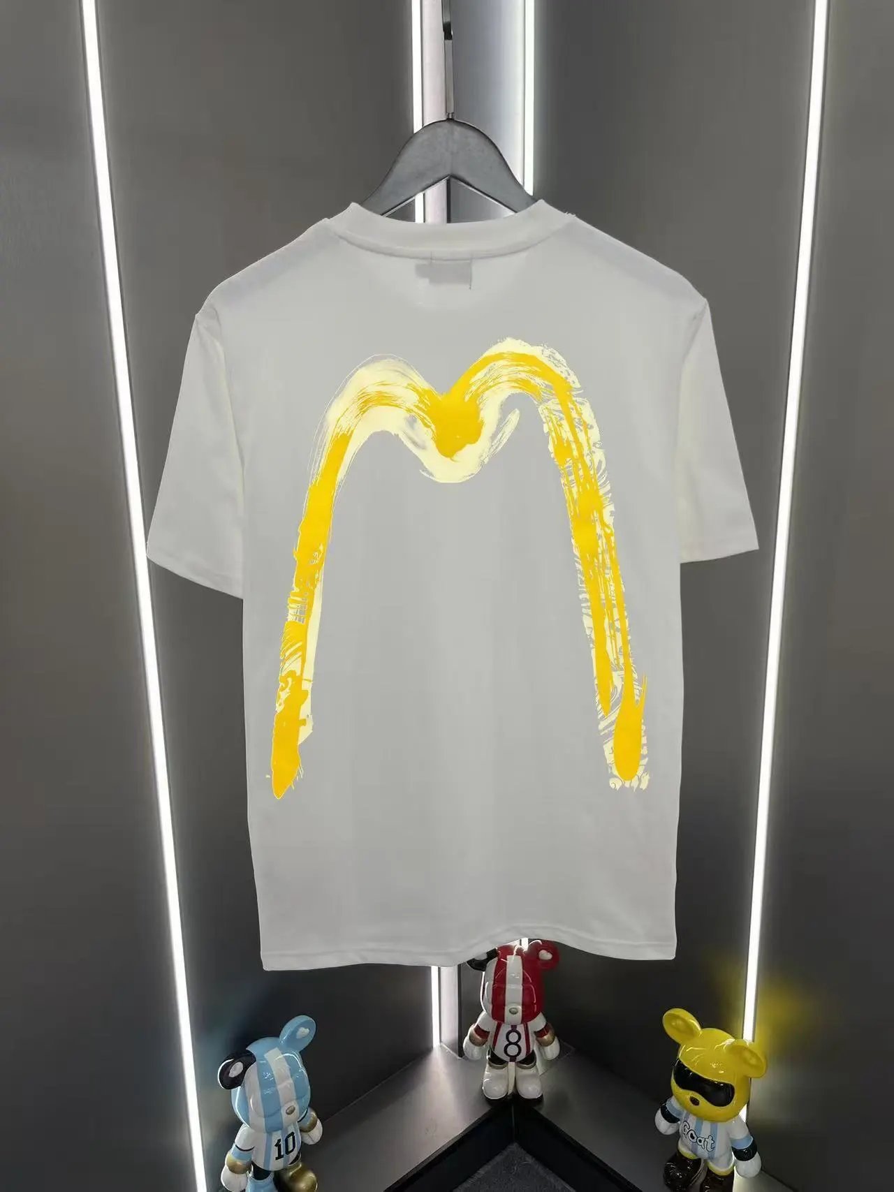 Evisu T-Shirts EUT-1 Graphic Print — White 01