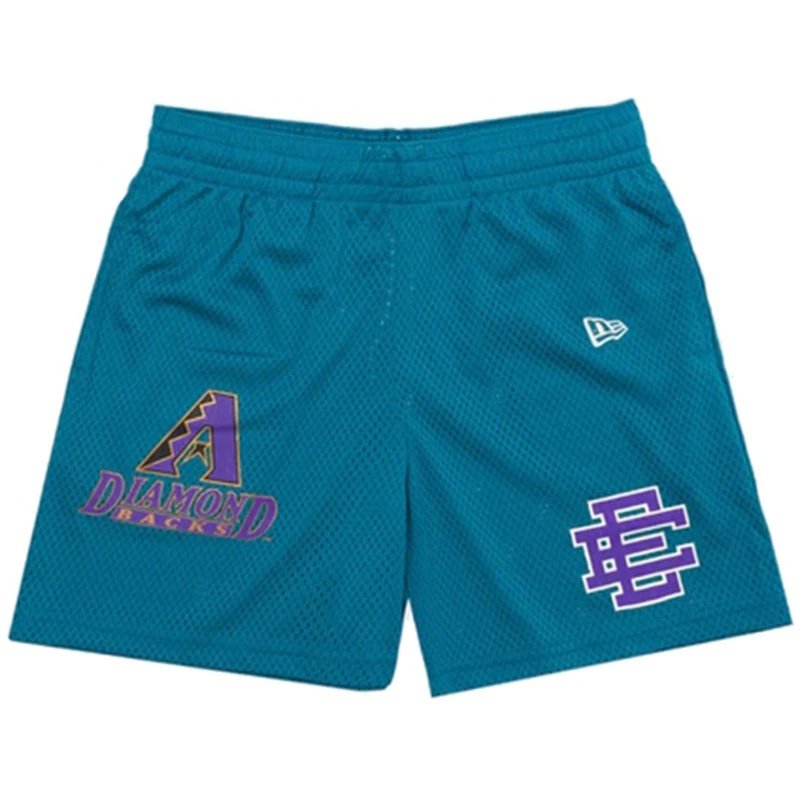 Eric Emanuel Shorts Mesh basketball with team graphic patches — American Tide Brand EE Quick-Dry Rattlesnake Shorts 19