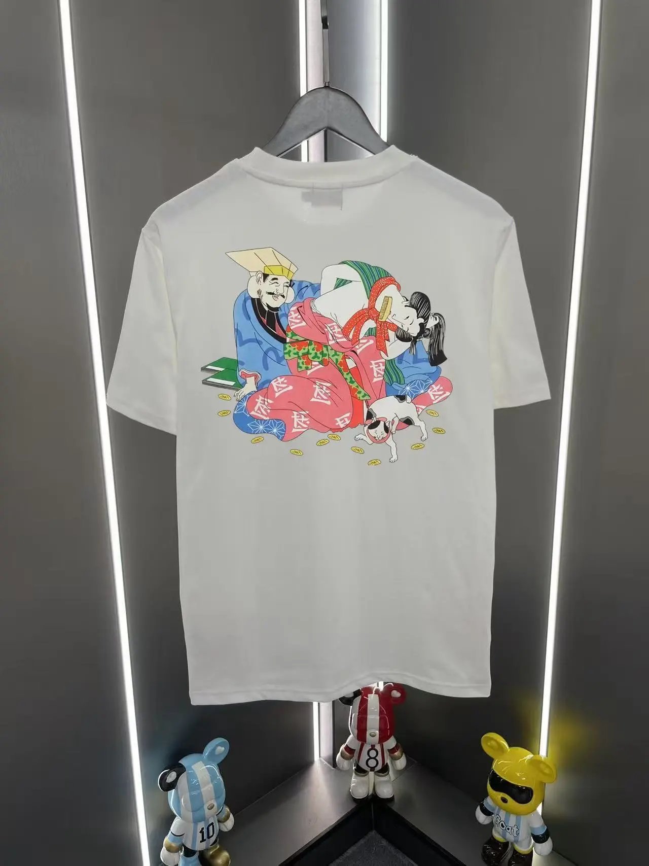 Evisu T-Shirts EUT-1 Graphic Print — White 02