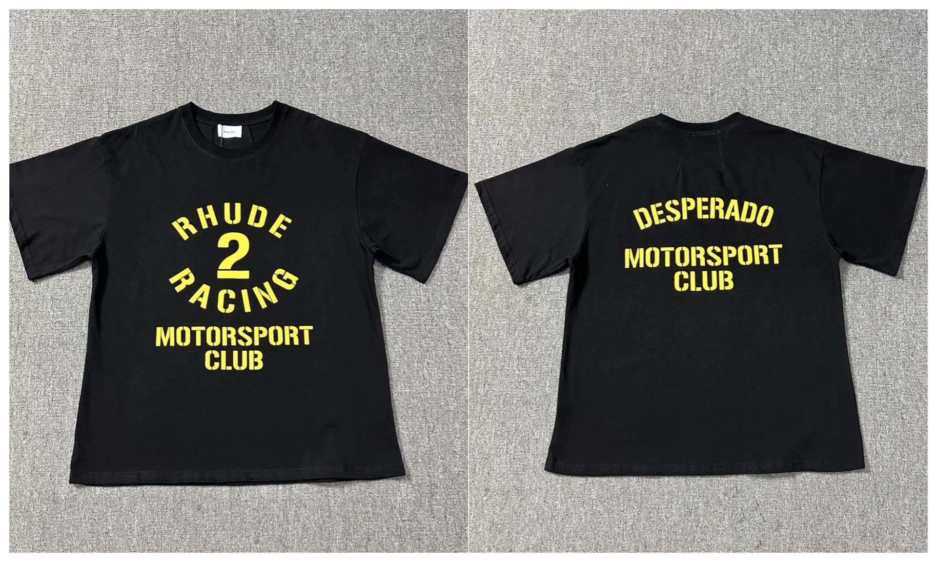 Rhude T-Shirts Tiger Graphic — 1223 Black