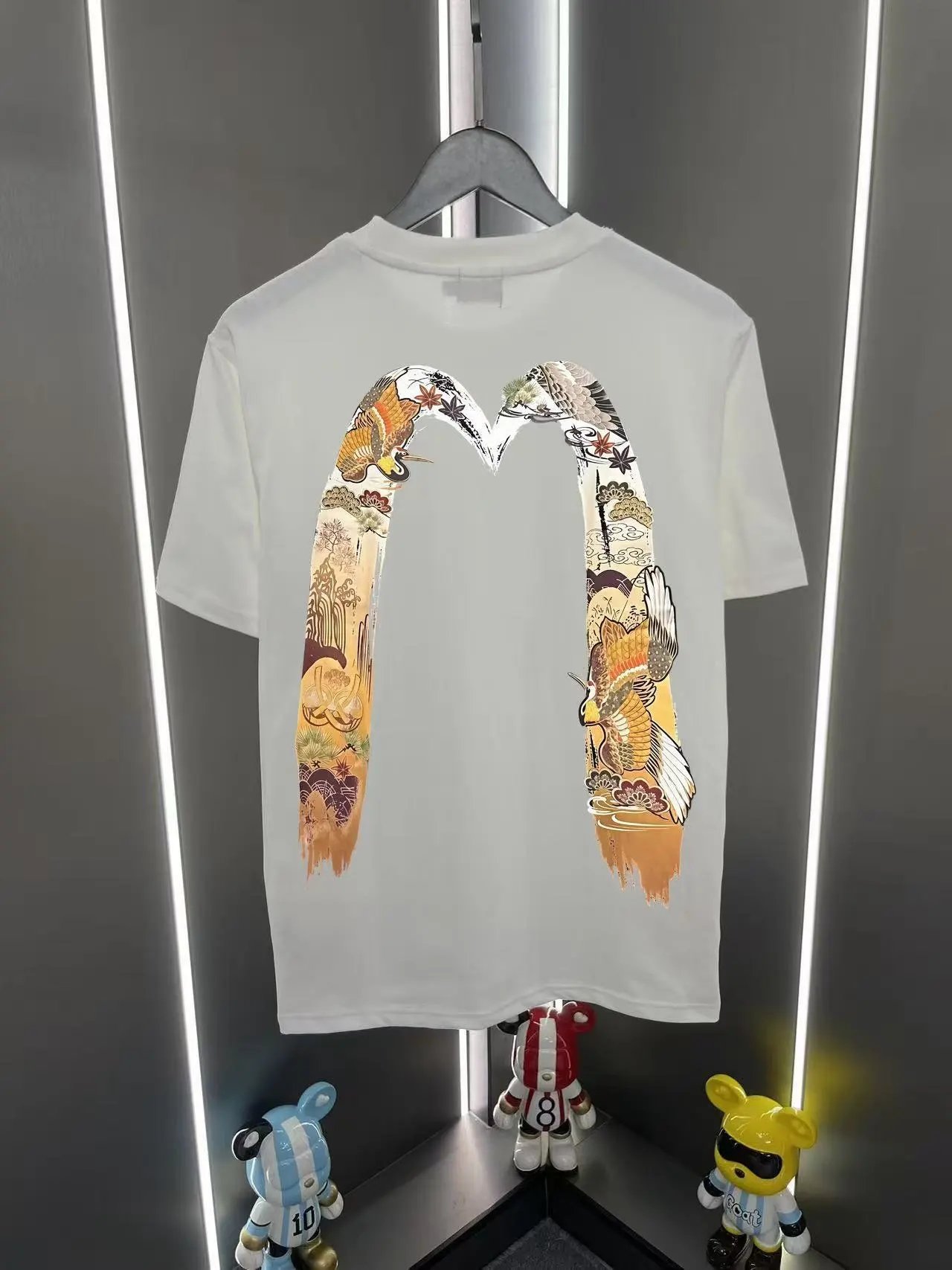 Evisu T-Shirts EUT-1 Graphic Print — White 04