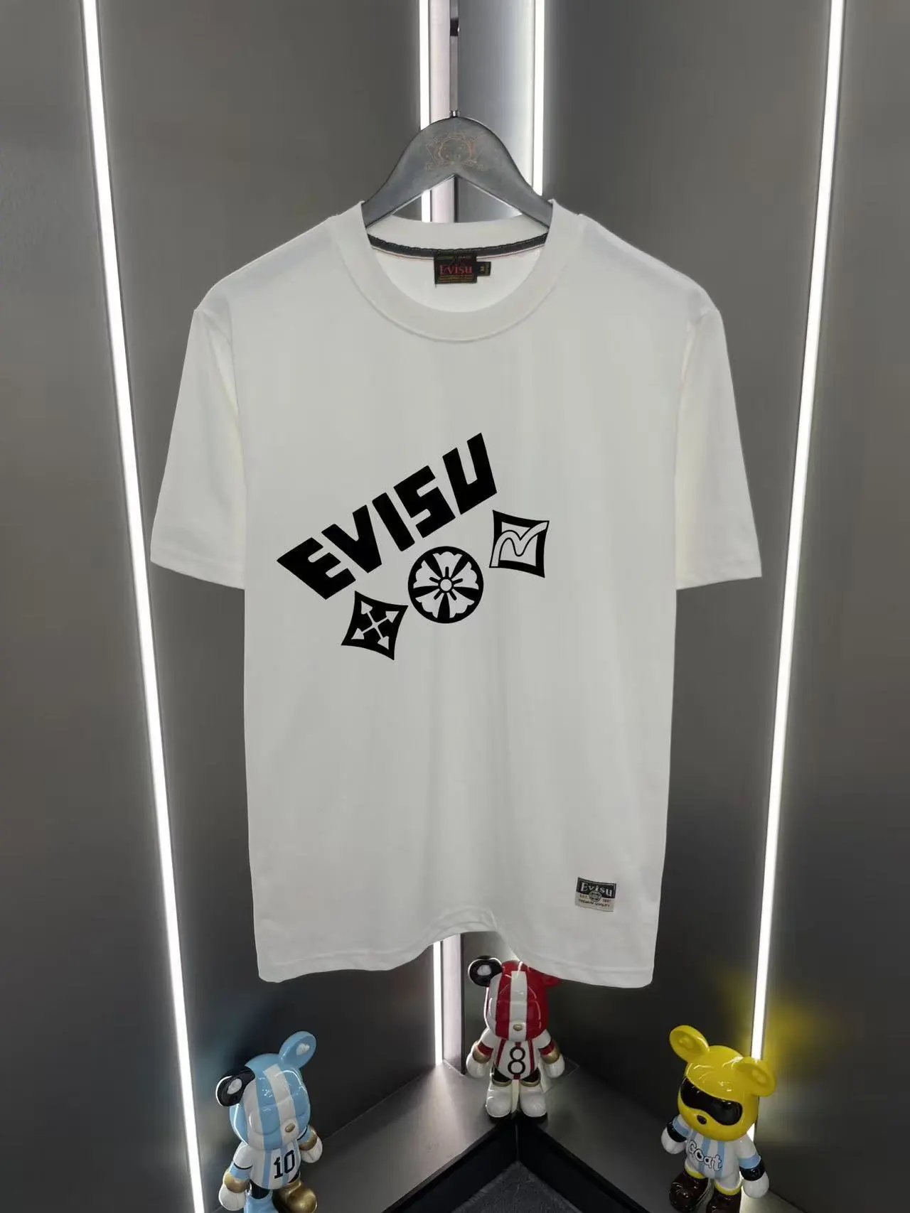 Evisu T-Shirts EUT-1 Graphic Print — White 10