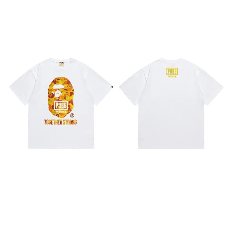 BAPE T-Shirts Short-Sleeve Ape Head Graphic image 3
