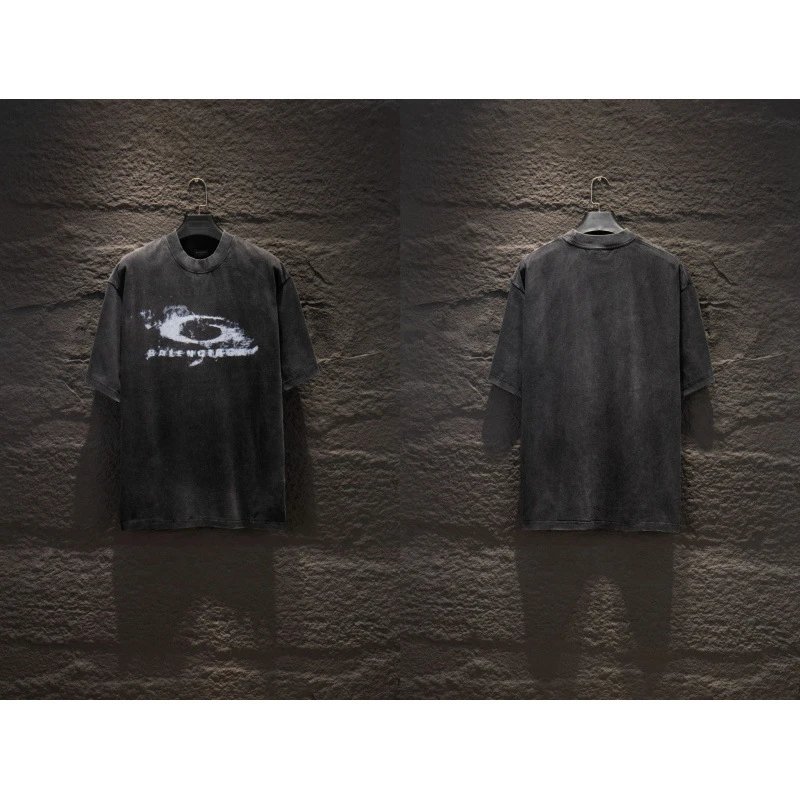 Balenciaga T-Shirts Oversized Logo-Print Short-Sleeve T-Shirt — 6