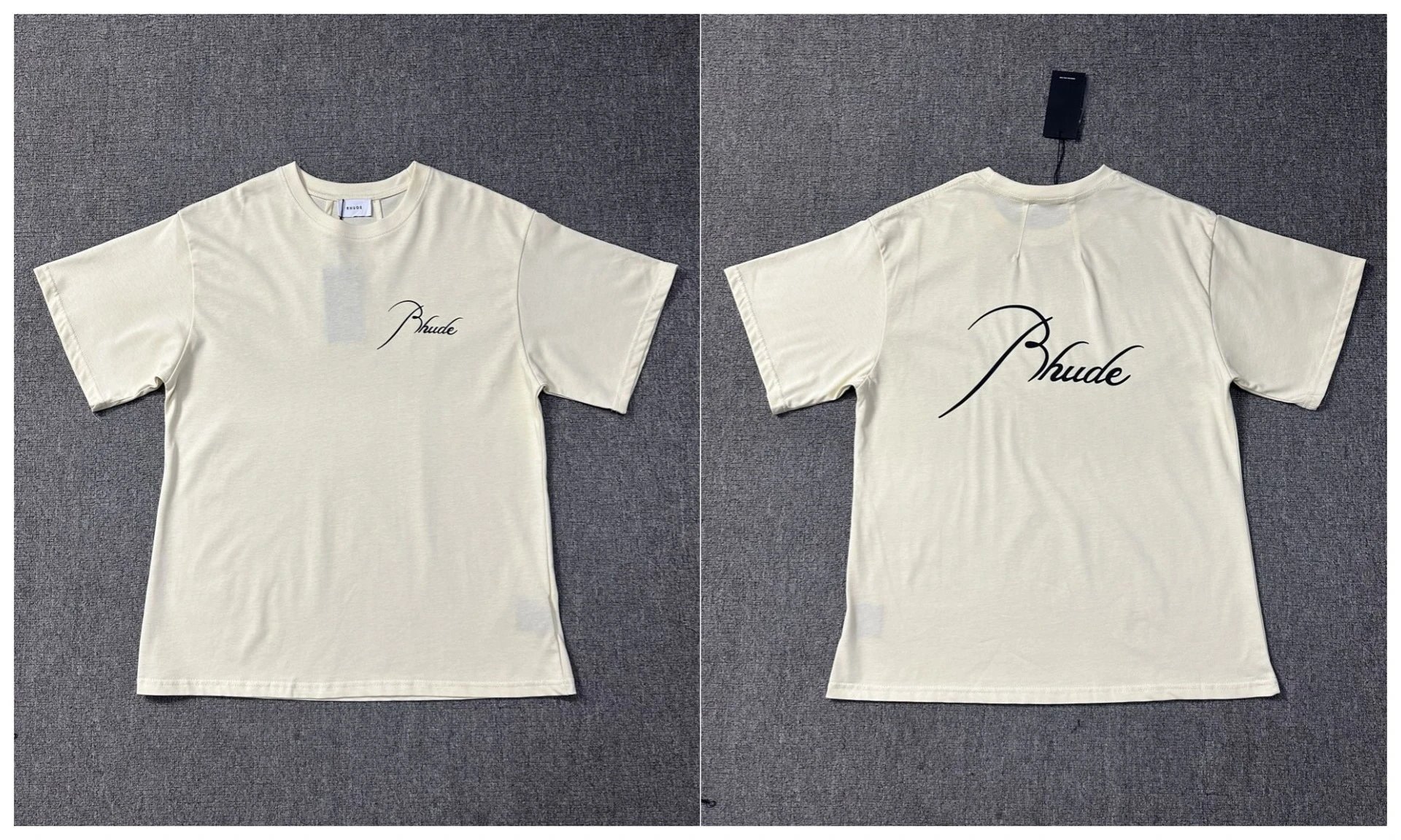 Rhude T-Shirts Tiger Graphic — 1221 Beige apricot