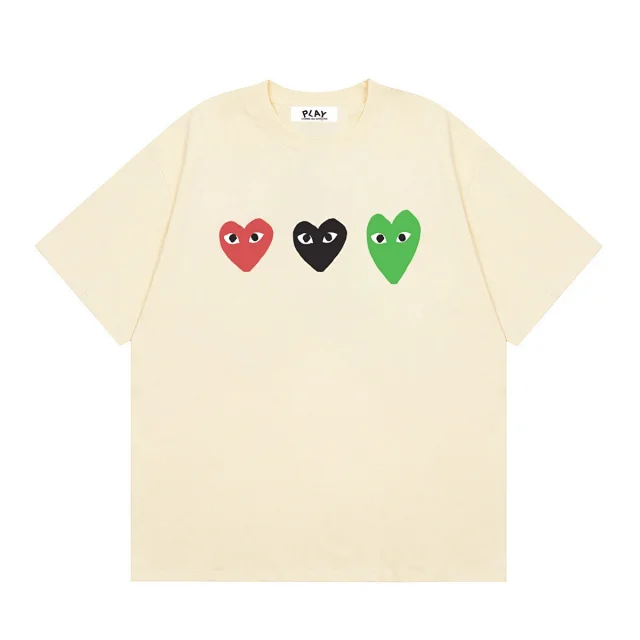 Comme des Garçons T-Shirts PLAY multi-heart print product detail image 30