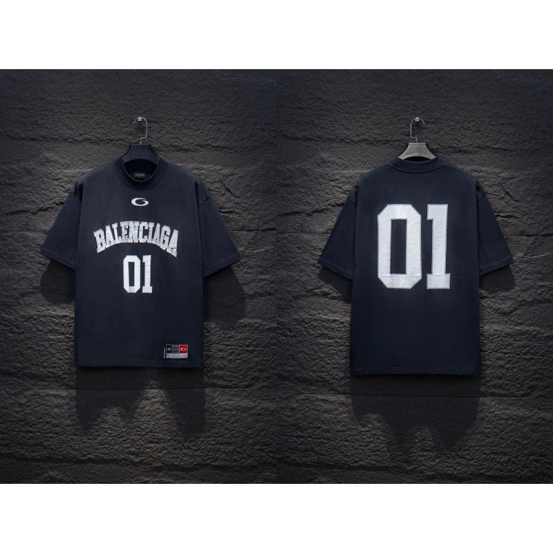 Balenciaga T-Shirts Oversized Logo-Print Short-Sleeve T-Shirt — 22