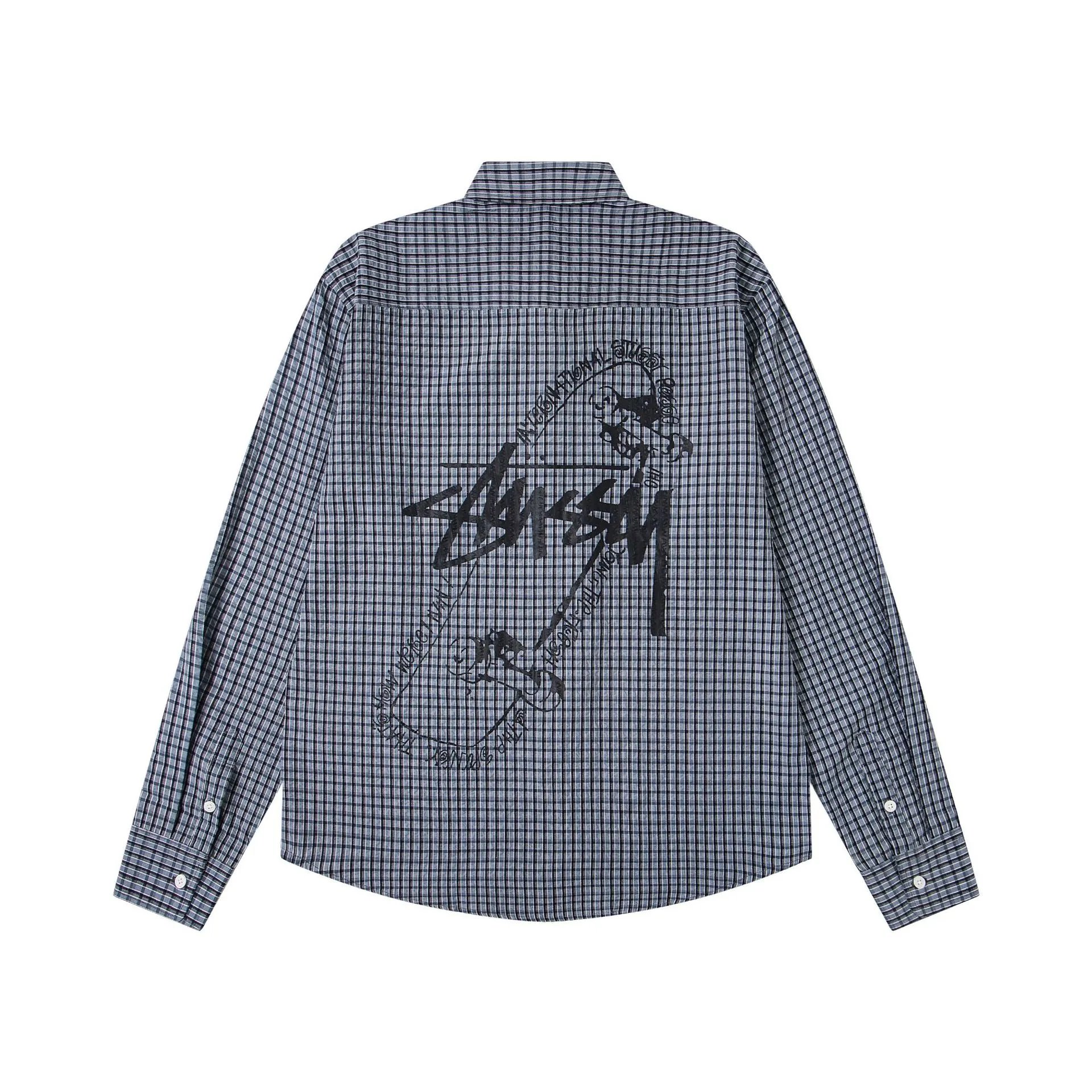 Stüssy Shirts Graphic Plaid Button-Up — 6970 black