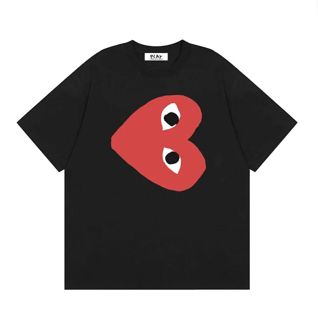 Comme des Garçons T-Shirts PLAY multi-heart print product detail image 23