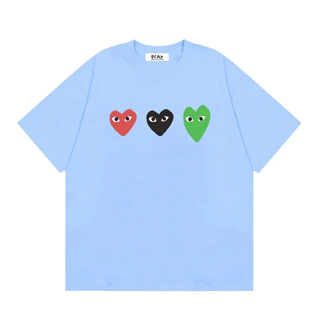Comme des Garçons T-Shirts PLAY multi-heart print product detail image 31