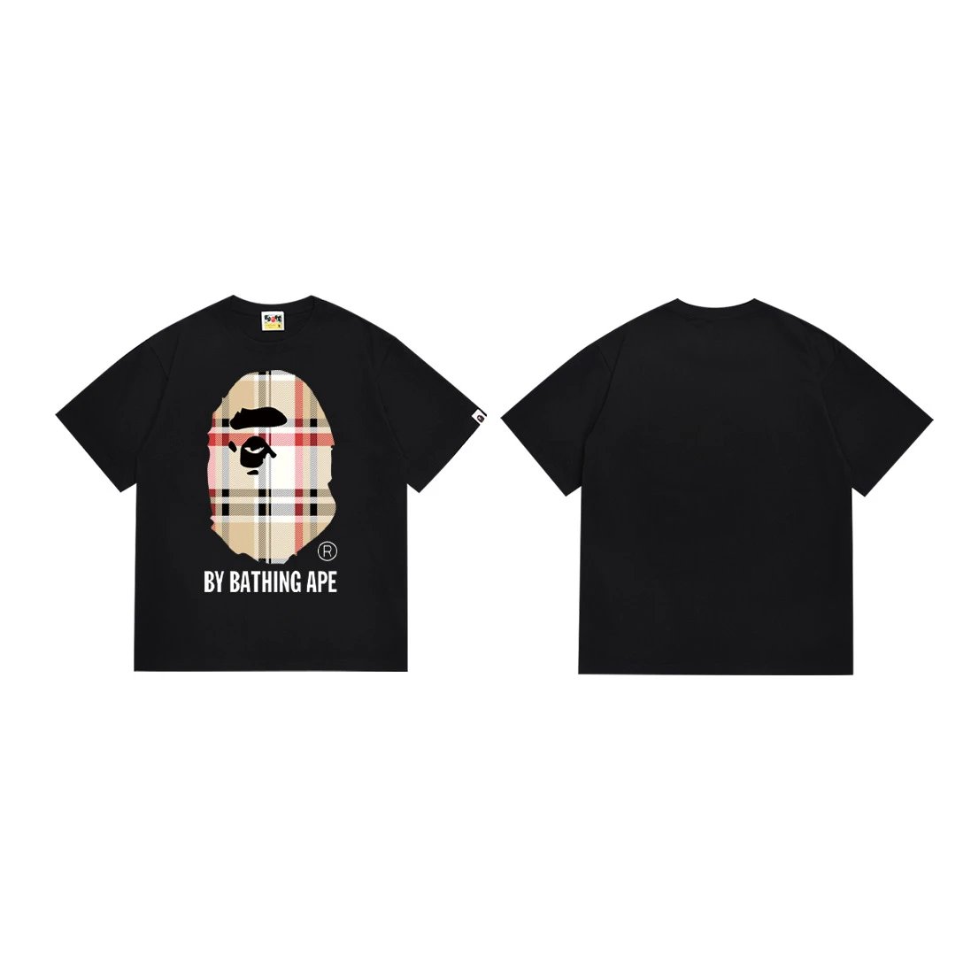 BAPE T-Shirts Short-Sleeve Ape Head Graphic — 178 black