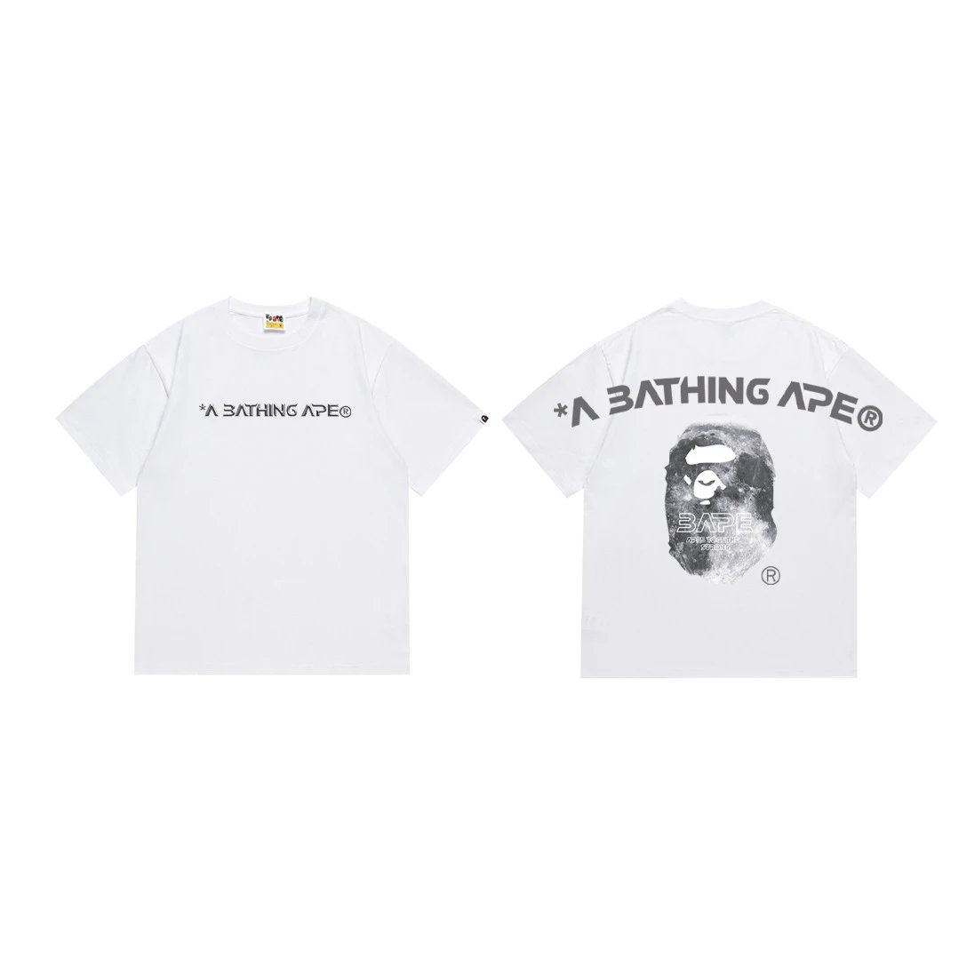 BAPE T-Shirts Short-Sleeve Ape Head Graphic image 8