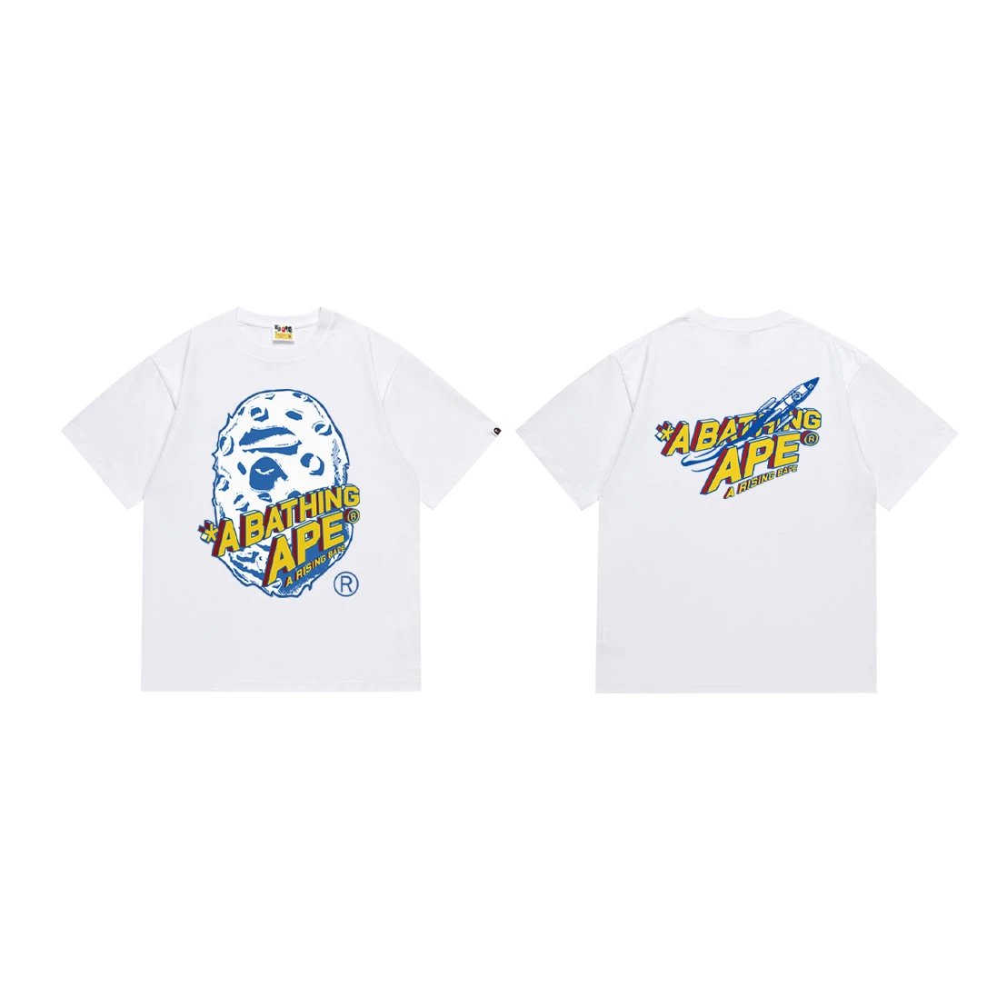 BAPE T-Shirts Short-Sleeve Graphic Print — 184 white