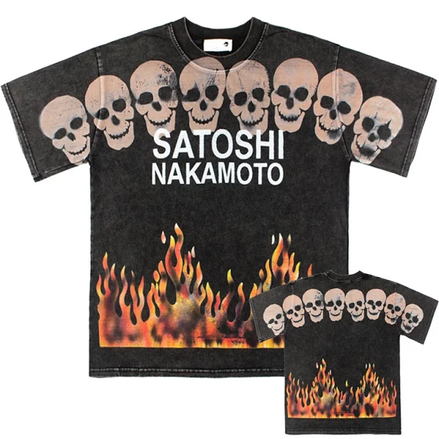 Satoshi Nakamoto T-Shirts Graphic studded T-Shirt product detail image 42
