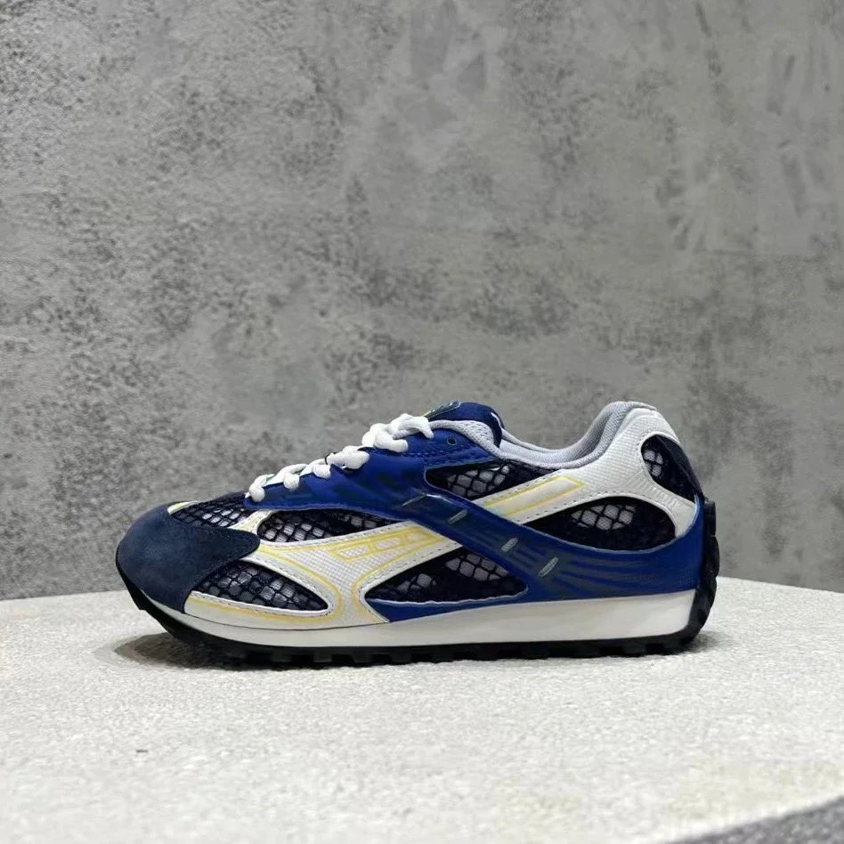 Unbranded Sneakers Mesh-panel low-top with metallic overlays — 15
