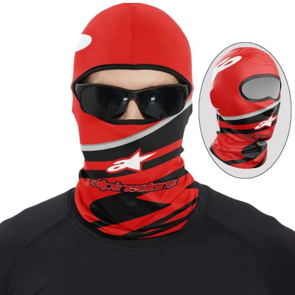 Design Alpinestars Balaclava Red Black Silver Scarves - 1
