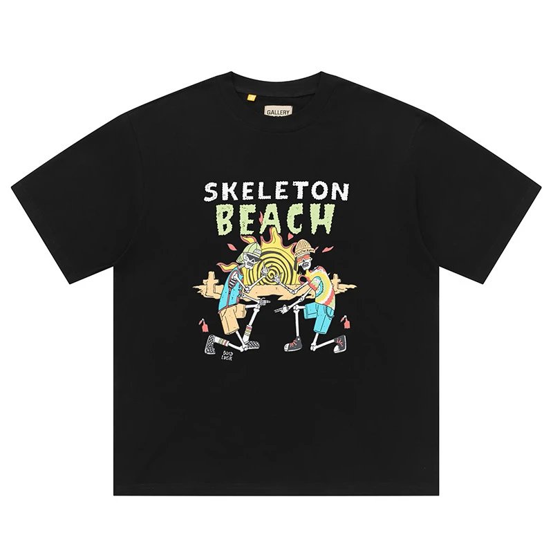 Gallery Dept. T-Shirts Graphic Print Short-Sleeve T-Shirt — Black D133
