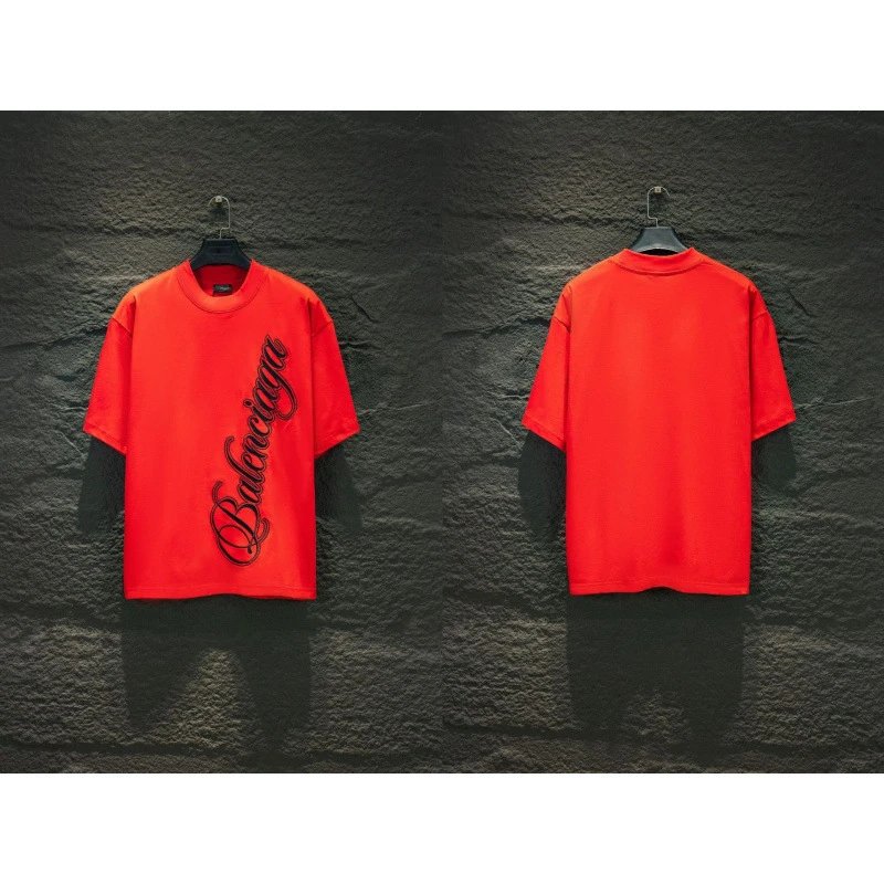 Balenciaga T-Shirts Oversized Logo-Print Short-Sleeve T-Shirt — 5
