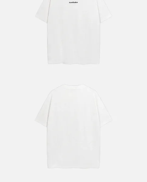 Acne Studios Logo Print White T-Shirt - 31