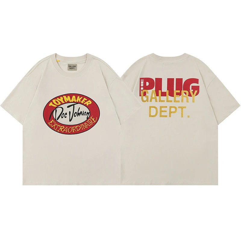 Gallery Dept. T-Shirts Graphic Print Short-Sleeve T-Shirt — Apricot D107
