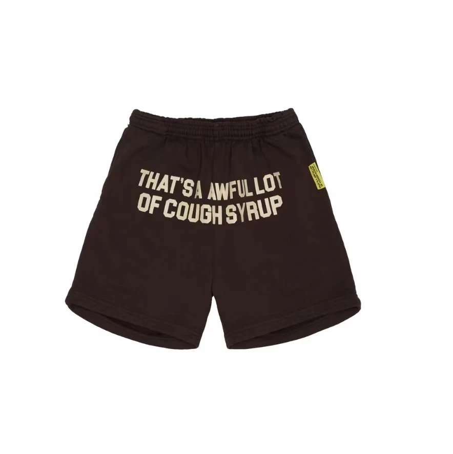 Unbranded Shorts Graphic Print Drawstring — T 2500#Coffee