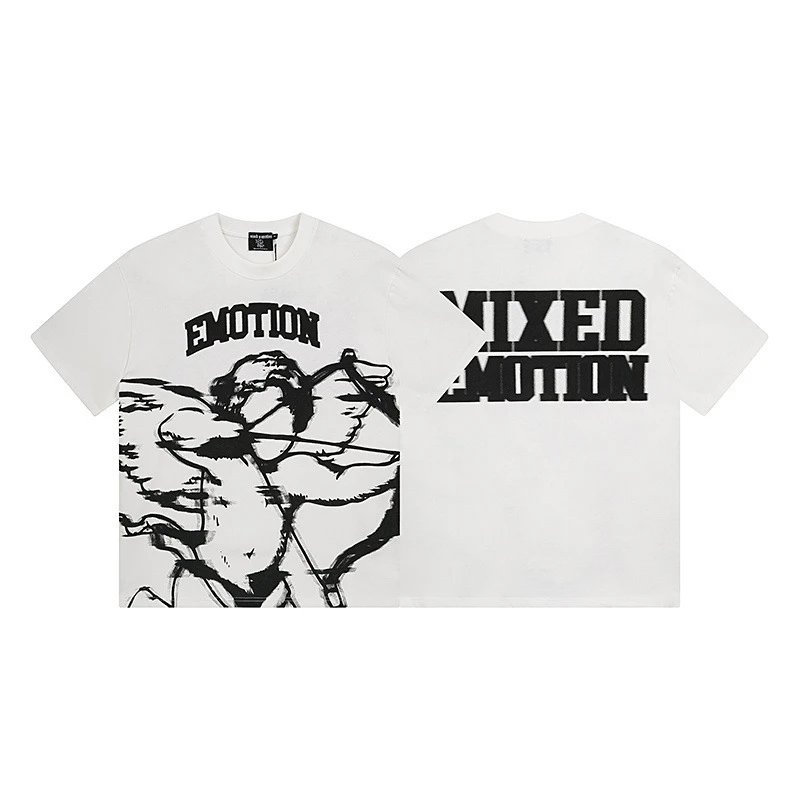 Emotion T-Shirts Graphic Print — 0003 white