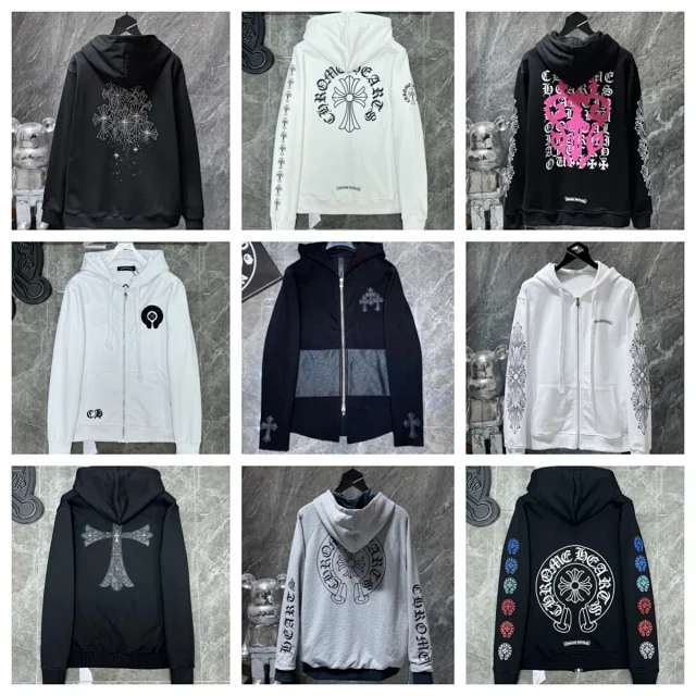 Chrome Hearts Hoodies & Sweatshirts Zip-Up with Cross Graphics product detail image 2