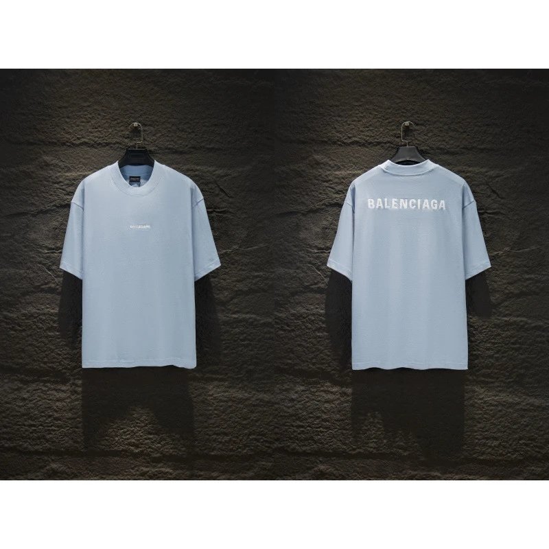 Balenciaga T-Shirts Oversized Logo-Print Short-Sleeve T-Shirt — 13