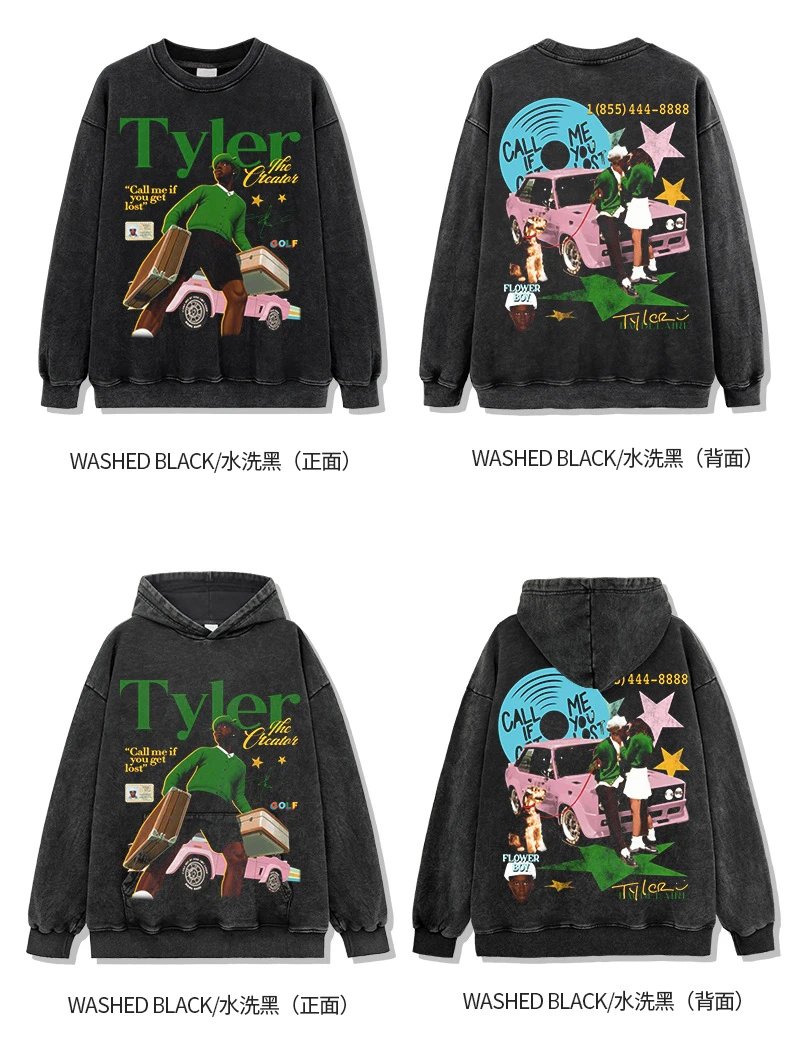 Cactus Jack GOLF Wang Tyler The Creator 'Call Me If You Get Lost' Long Sleeve T-Shirt Black T-Shirts - 9