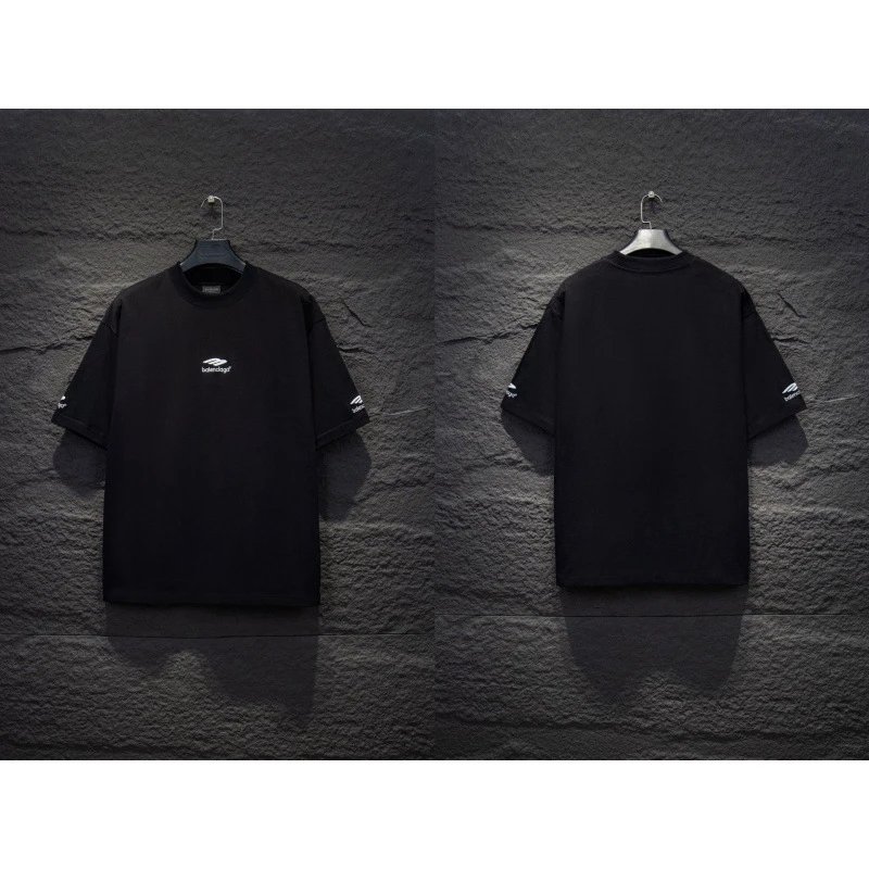 Balenciaga T-Shirts Oversized Logo-Print Short-Sleeve T-Shirt — 21