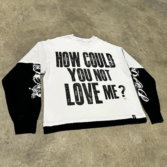 Unbranded Hoodies & Sweatshirts Layered-Look Graphic Crewneck Sweatshirt product detail image 5