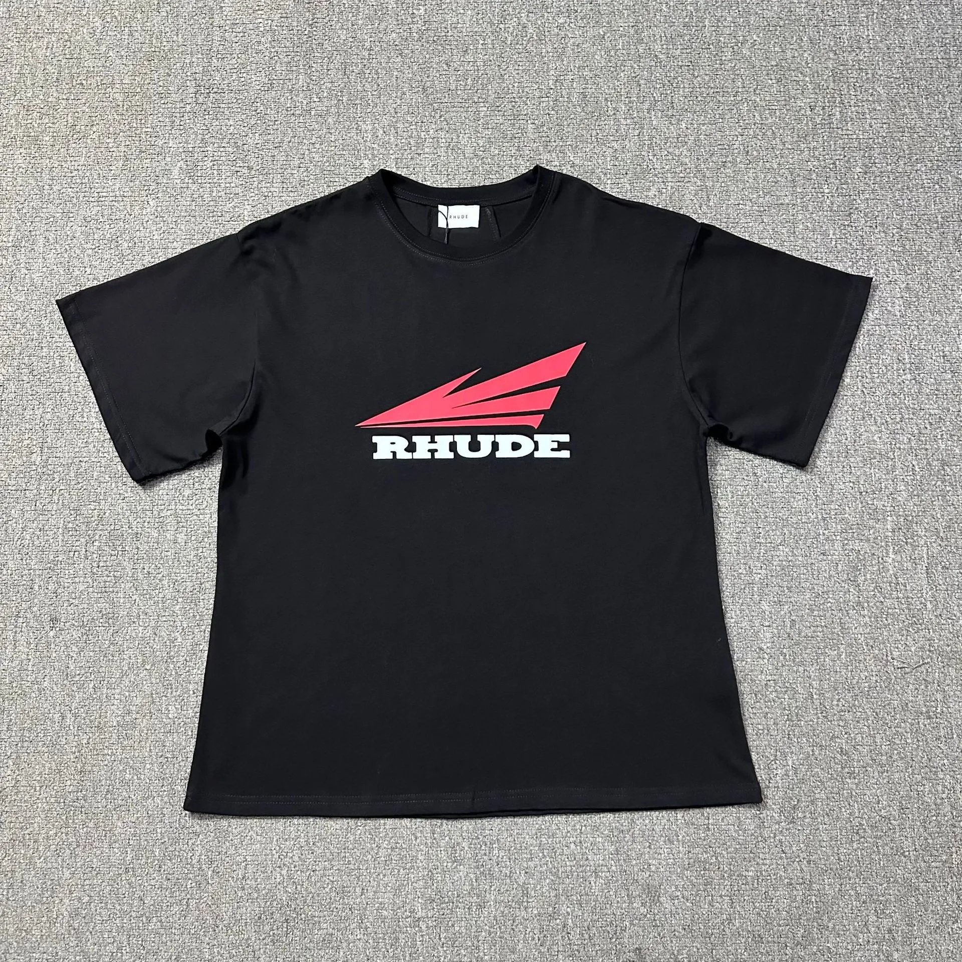 Rhude T-Shirts Graphic Print — 1236 black