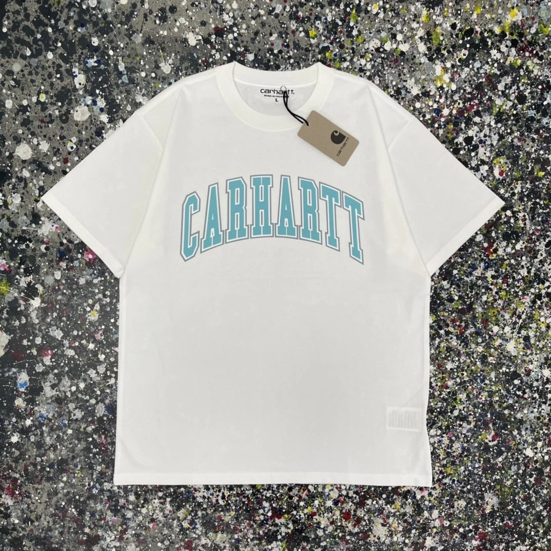 Carhartt T-Shirts Short-Sleeve Graphic Logo T-Shirt — 10 white.