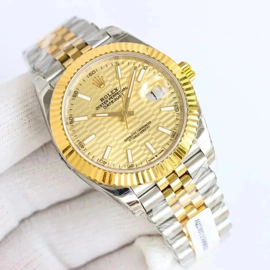 Rolex Datejust White Mother-of-Pearl Dial Diamond Hour Markers Stainless Steel Watch Mechanical Watch - 7