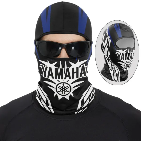 Yamaha Full Face Balaclava Black / Blue / White Scarves - 1