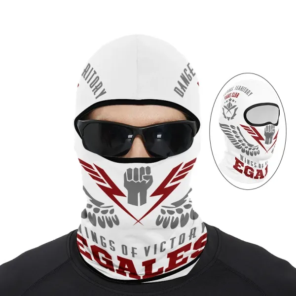 Design Wings of Victory EGALES Balaclava White / Red / Gray Accessories - 1