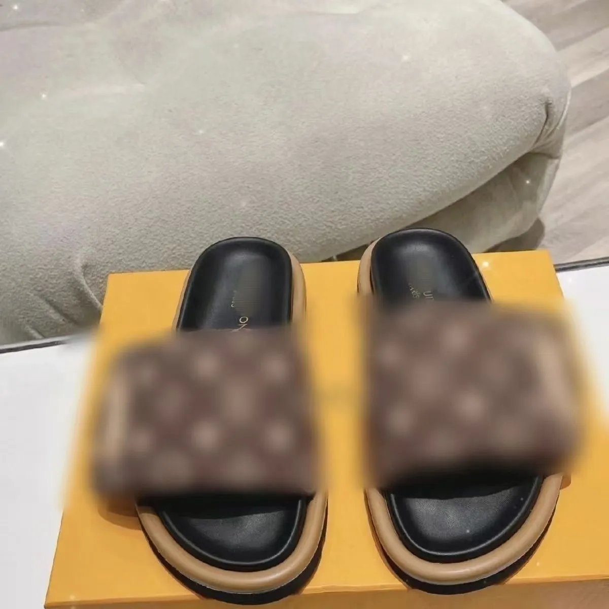 Louis Vuitton Monogram Puffer Slide Black Slippers - 10