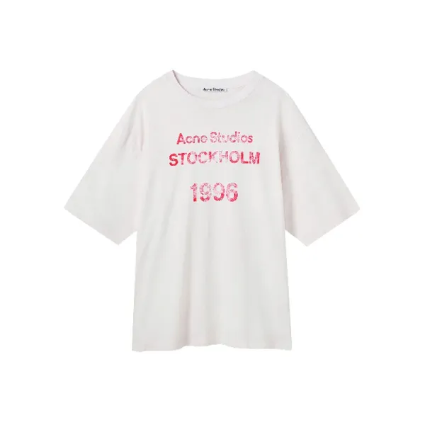 Acne Studios Stockholm 1996 Print White T-Shirt - 1