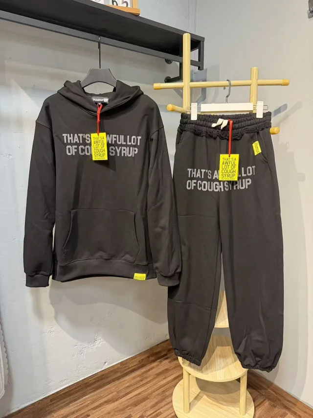 That's a Awful Lot of Cough Syrup Matching Sets Graphic-print hoodie and jogger set product detail image 32