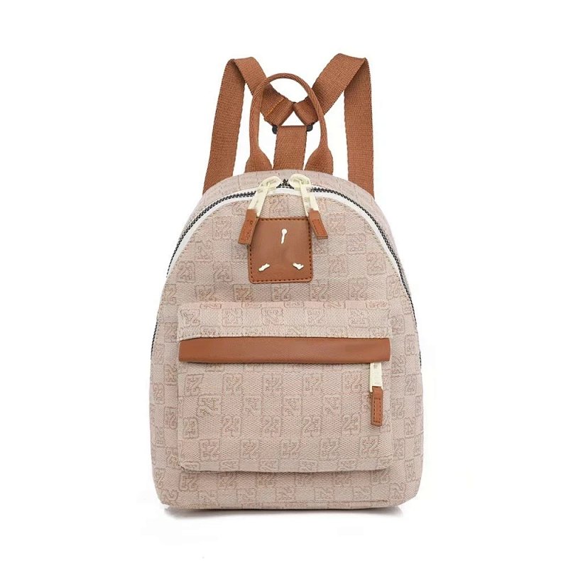 Camouflage Print Dual-Zipper Front Pocket Backpack Casual